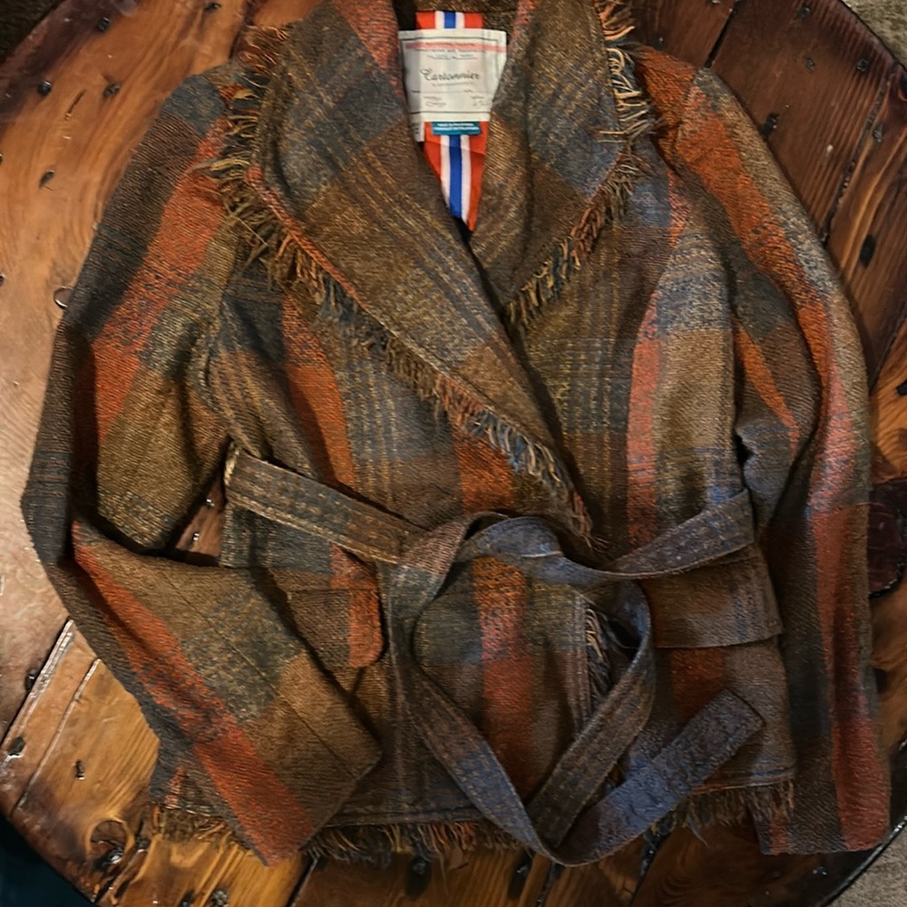 Women’s Cartonnier by Anthropologie plaid blazer